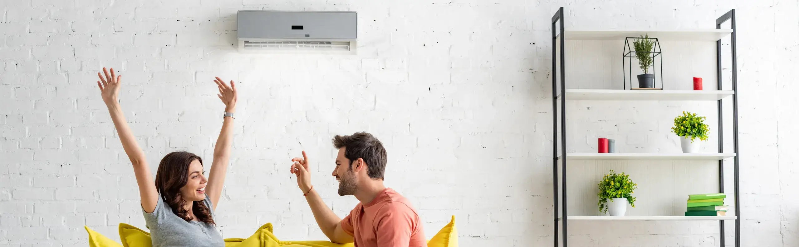 Illustration d'utilisation d'une climatisation réversible
